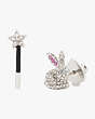 Starring Bunny Asymmetrical Studs, , Product