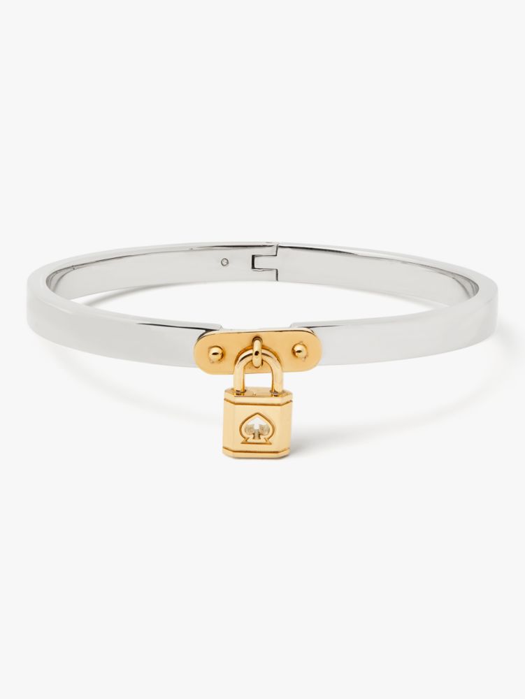 Kate Spade,Lock And Spade Charm Bangle,