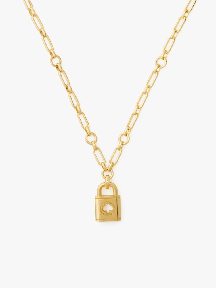 Kate spade 2025 lock necklace