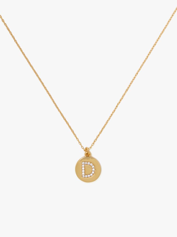 Initial pendant necklace kate on sale spade