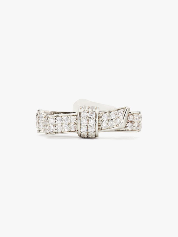 Ribbon Pavé Bow Studs, , Product