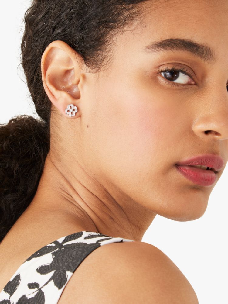 Kate Spade,Spade Floral Pavé Studs,