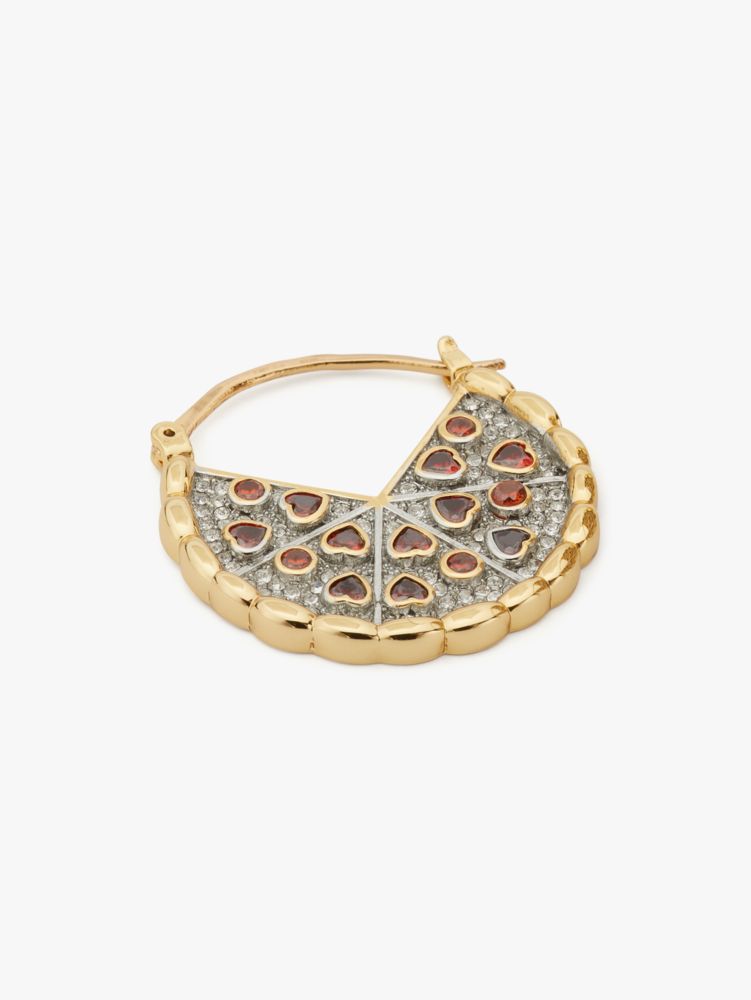 Kate Spade,pizza my heart hoops,earrings,Red