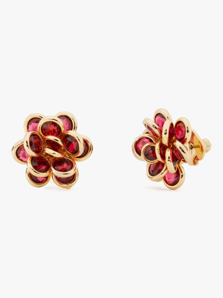 Jeweled Rosette Studs, , Product