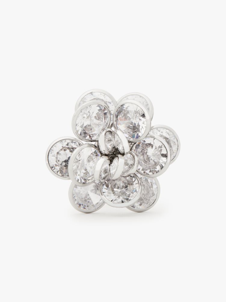 Jeweled Rosette Statement Studs, , Product