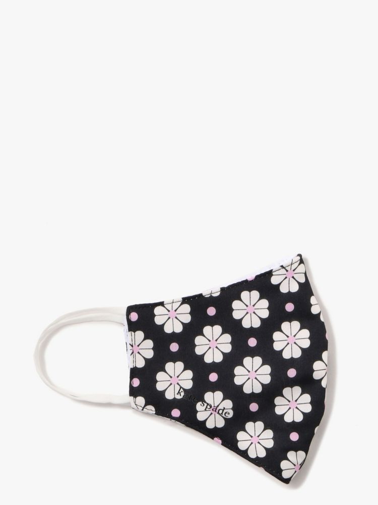 Kate Spade,スペード フラワー ウィズ ポルカ ドット マスク,ファッション小物,ブラック