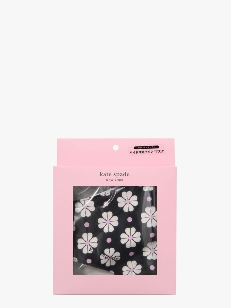 Kate Spade,スペード フラワー ウィズ ポルカ ドット マスク,ファッション小物,ブラック