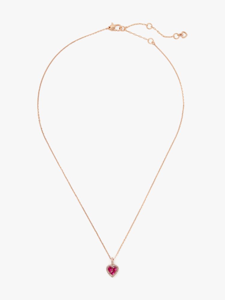Kate Spade,spell it out heart mini pendant,necklaces,