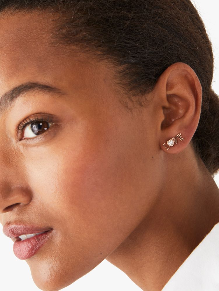 Kate Spade,Spell It Out More Love Studs,
