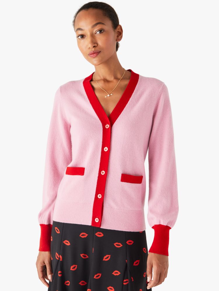 Kate Spade,Colorblock Cashmere Gallery Cardigan,
