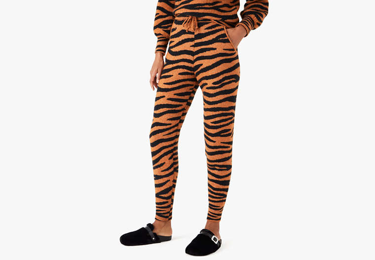 Kate Spade,tiger stripe dream jogger pants,pants,60%,Light Chestnut