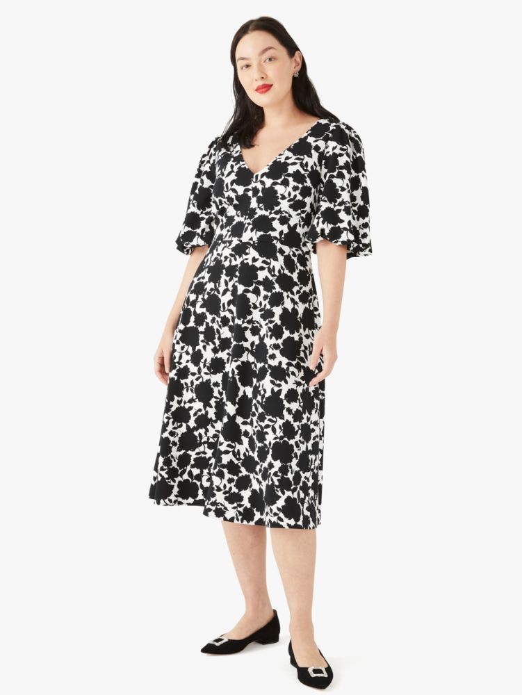 Kate Spade,bicolor floral ponte dress,dresses & jumpsuits,