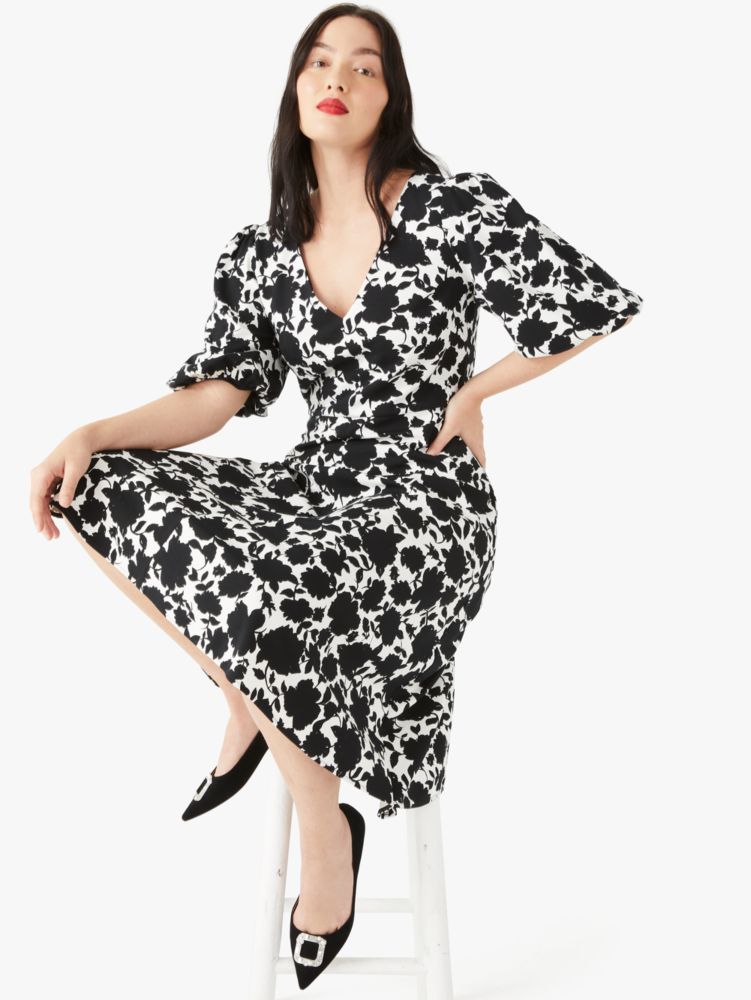 Kate Spade,bicolor floral ponte dress,dresses & jumpsuits,