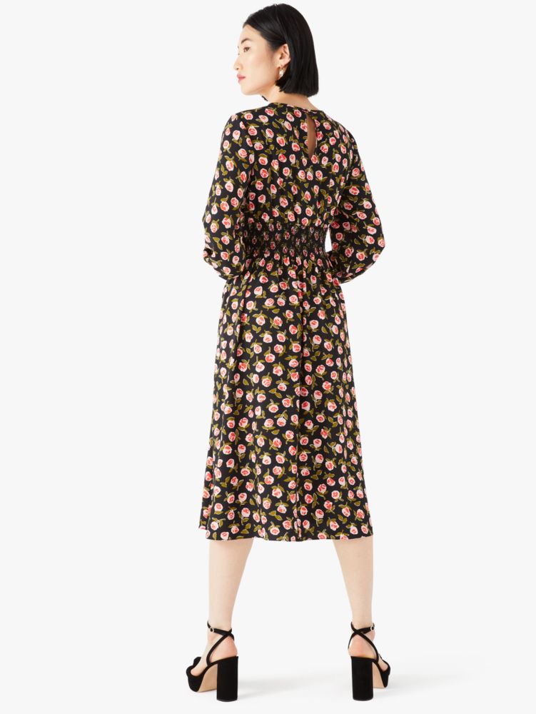 Kate Spade,ditsy roses waverly dress,dresses & jumpsuits,Black