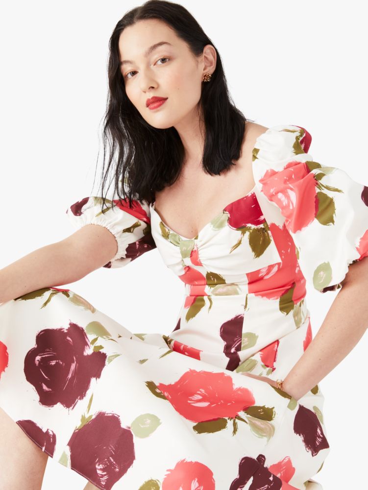 Kate Spade,just rosy beau midi dress,dresses & jumpsuits,