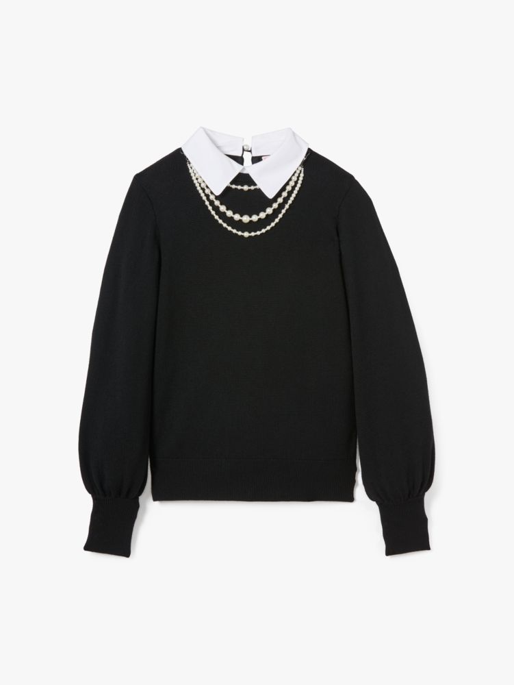 Pearl Necklace Sweater Kate Spade New York