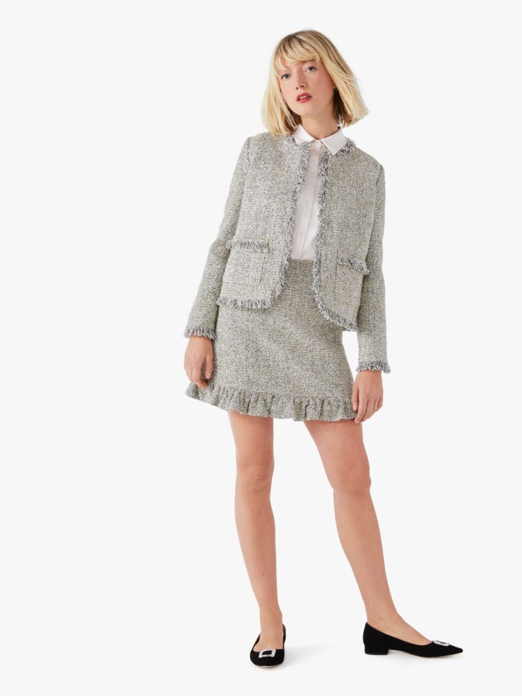 Metallic Tweed Skirt | Kate Spade New York