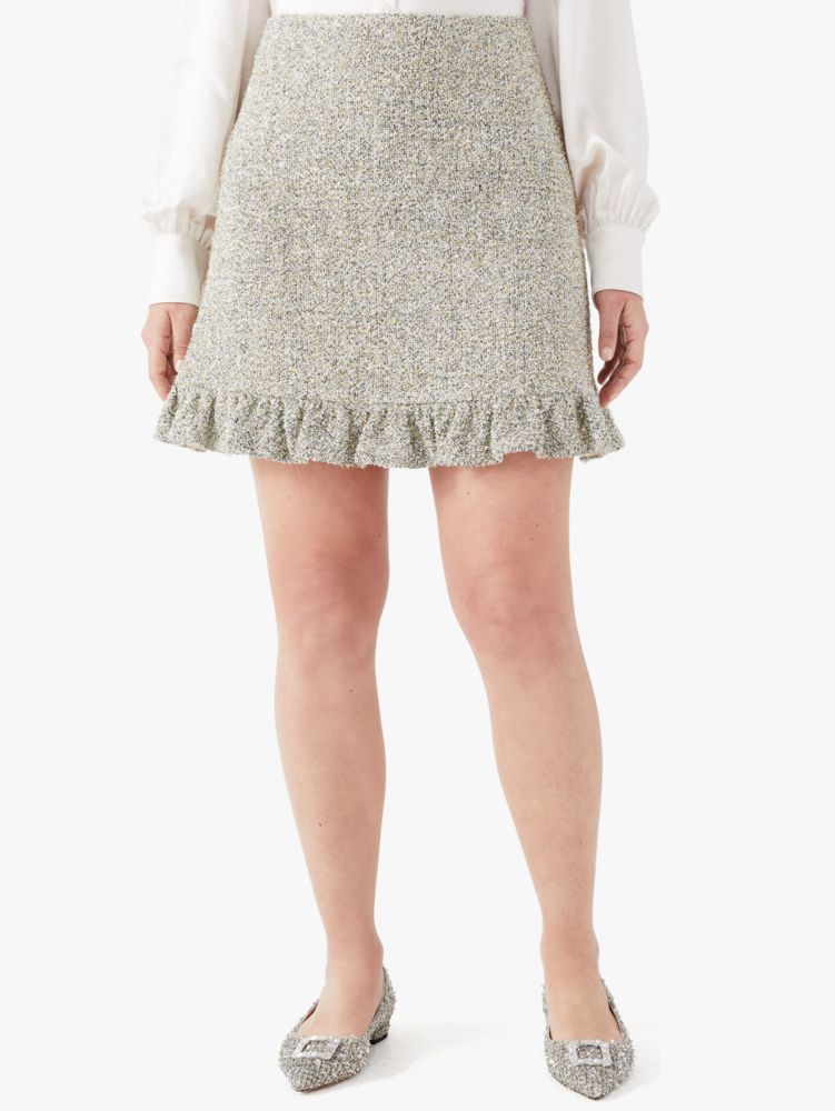 Kate Spade,Metallic Tweed Skirt,