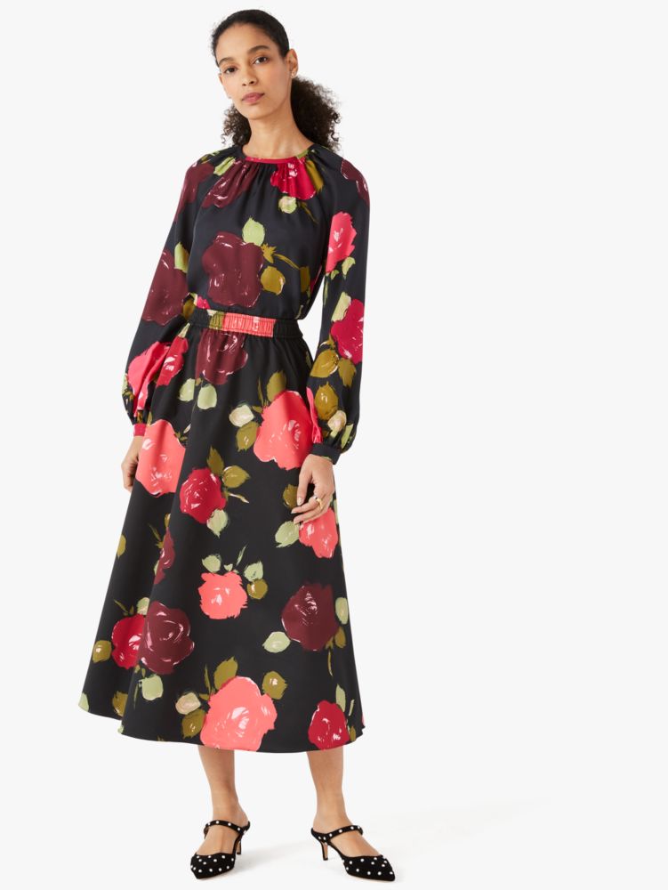 Kate Spade,Just Rosy Faille Skirt,