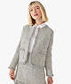 Kate Spade,metallic tweed jacket,jackets & coats,Silver