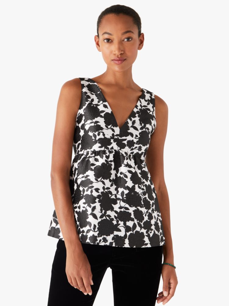 Bicolor Floral Soirée Top | Kate Spade New York