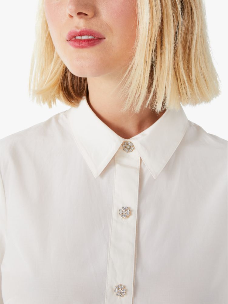 Kate Spade,taffeta cosmo top,tops & blouses,French Cream