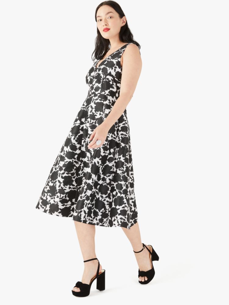 Kate Spade - White & Multicolor Floral Button-Up Fit & Flare Dress w/ –  Current Boutique