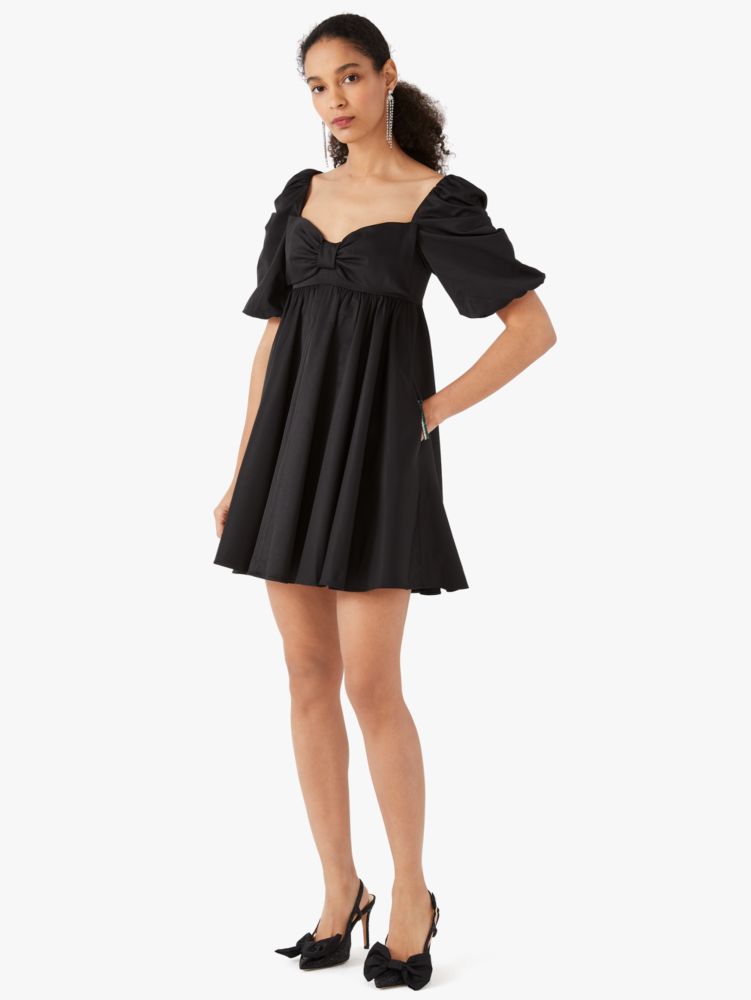 Beau Satin Puff Sleeve Dress by kate spade new york for $50