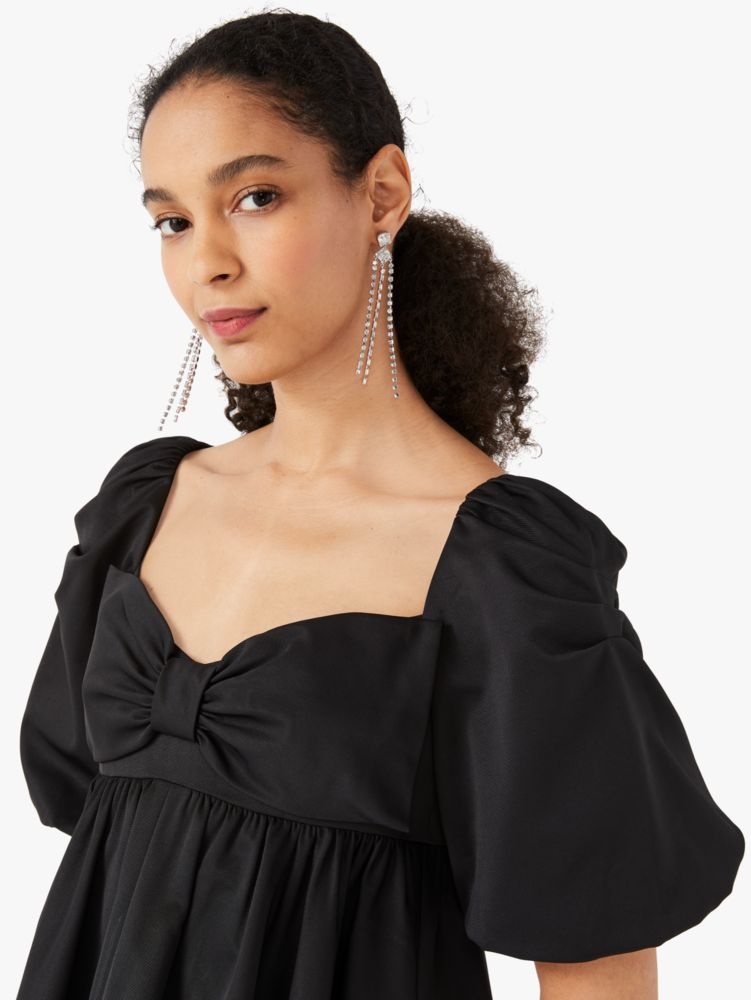 Beau Satin Puff Sleeve Dress by kate spade new york for $50