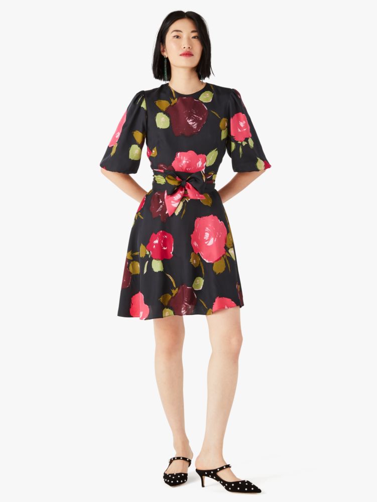 Kate Spade,Just Rosy Tie-waist Dress,
