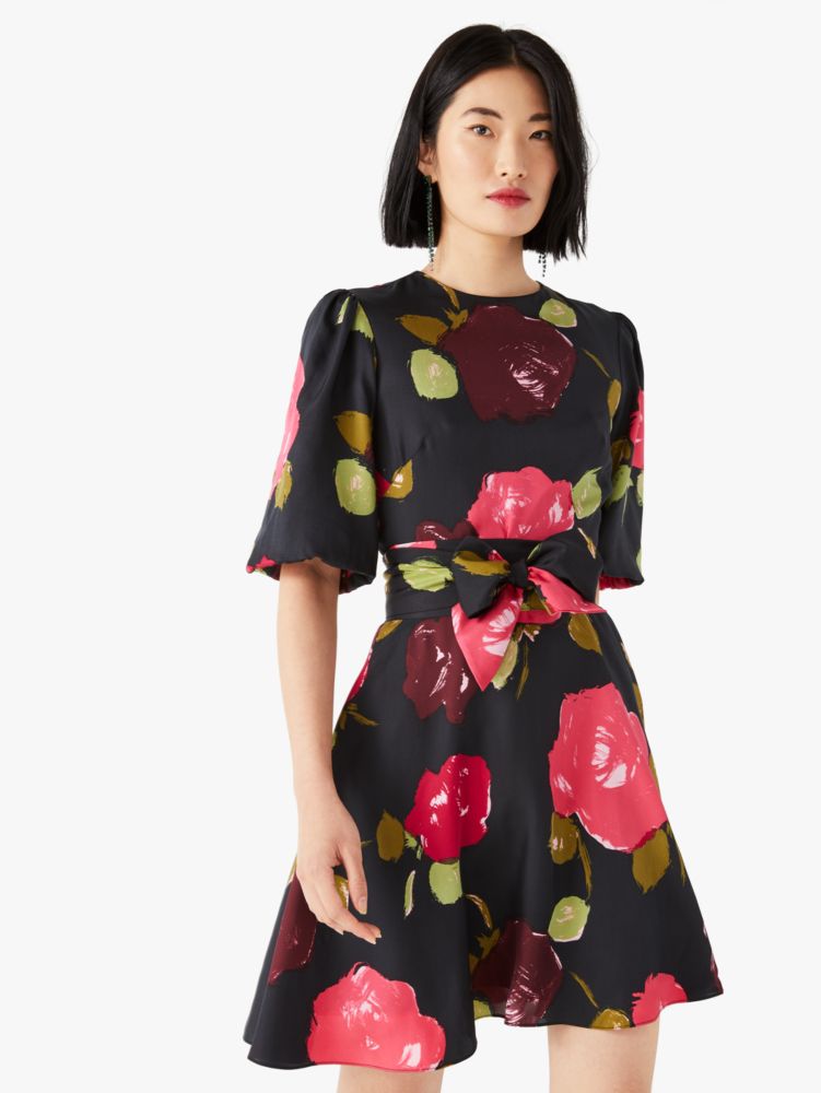 Kate Spade,Just Rosy Tie-waist Dress,