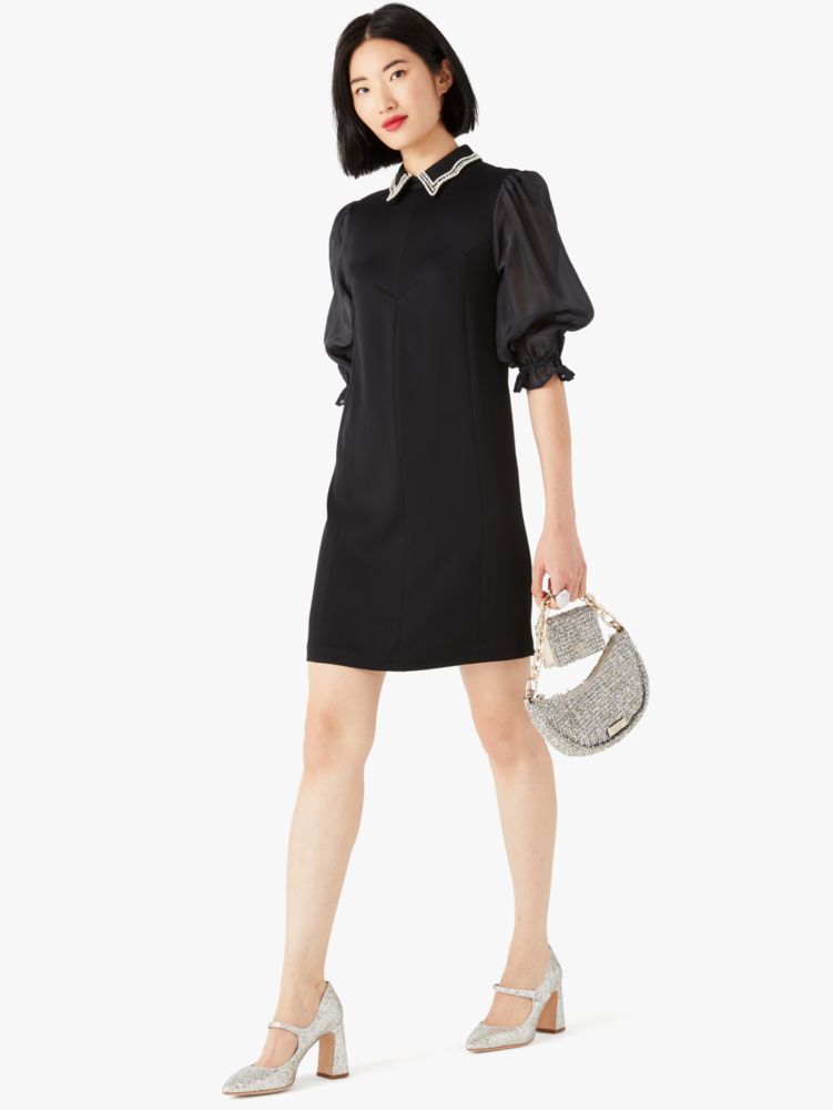 Kate Spade,embellished collar shirtdress,dresses & jumpsuits,Black