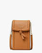 Kate Spade,Knott North South Phone Crossbody,phone cases,Small,Bungalow Brown