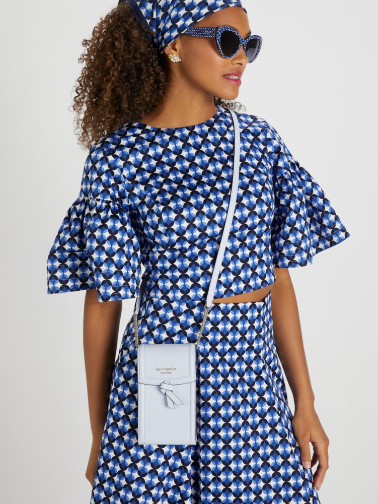 Kate Spade,ノット ノース サウス フォン クロスボディ,フォンクロスボディ,ウォーターカラーブルー