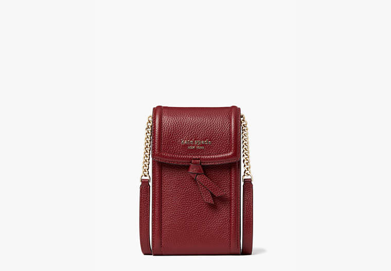 Kate Spade,Knott North South Phone Crossbody,phone cases,Small,Autumnal Red