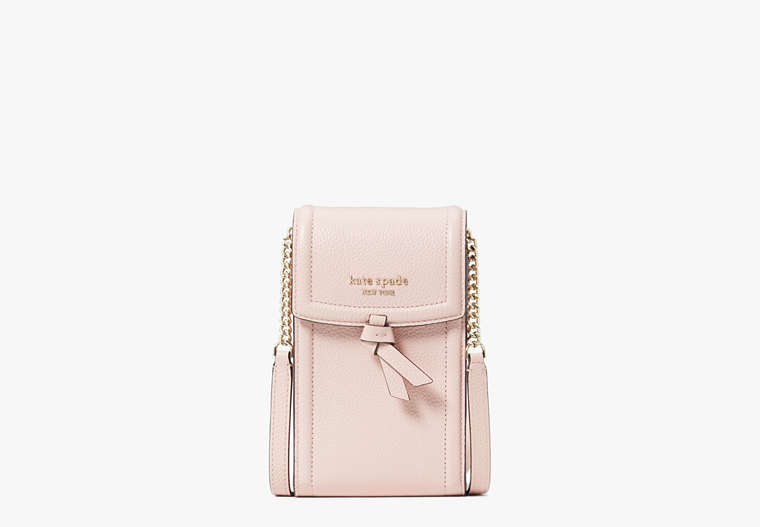 Kate Spade,Knott North South Phone Crossbody,phone cases,Small,Mochi Pink image number 0