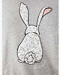 Kate Spade,embellished bunny sweatshirt,tops & blouses,60%,Grey Melange