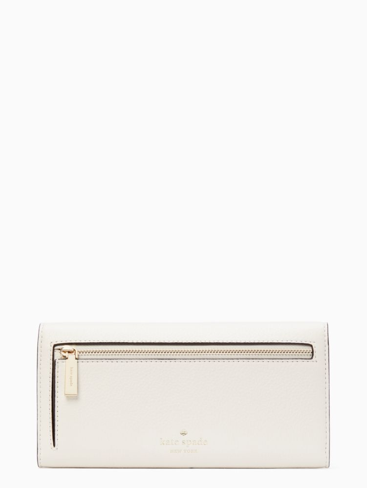 Kate Spade,マーティ ラージ スリム フラップ ウォレット,財布小物,パーチメント