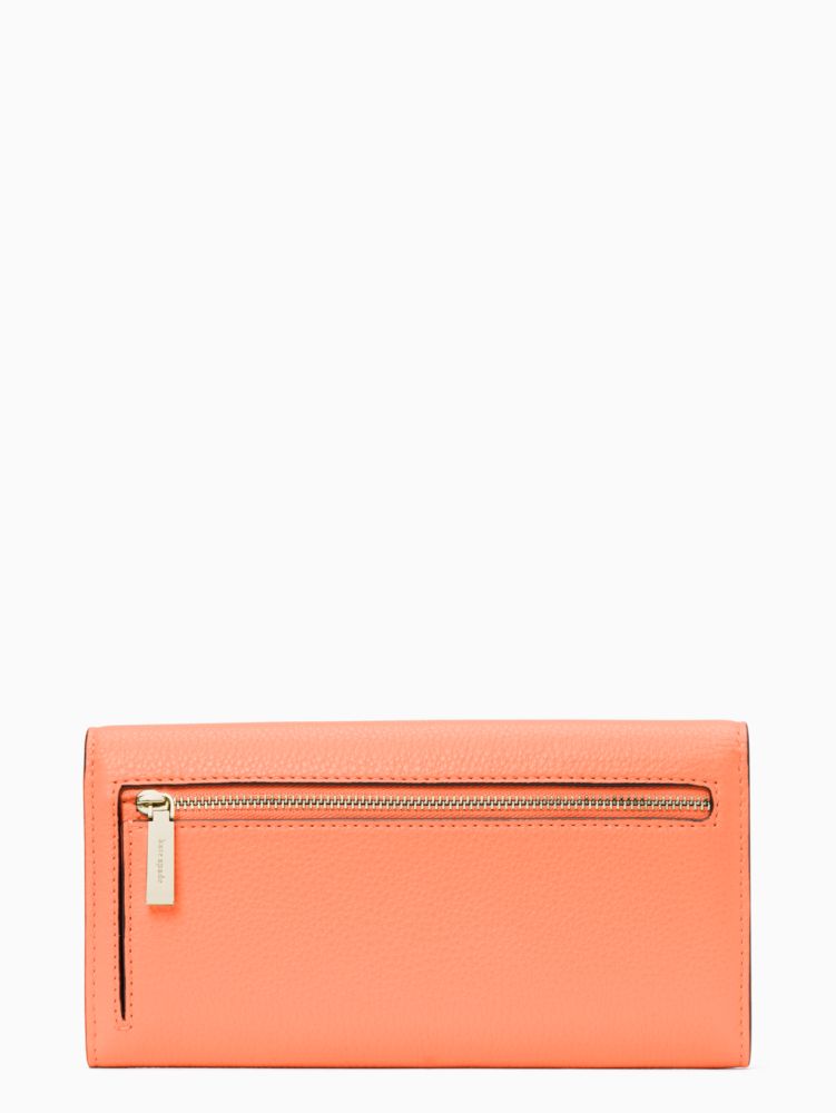 Kate Spade,marti large slim flap wallet,Melon Ball