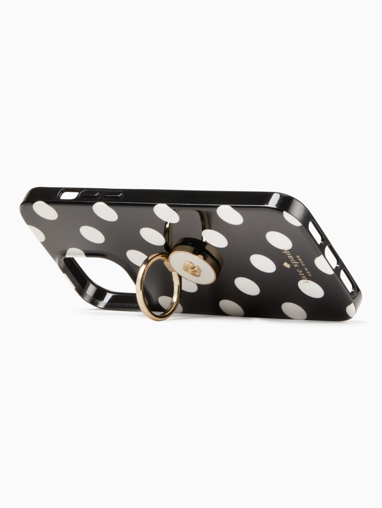 Kate Spade,ring and dot resin iphone 13 pro max case,