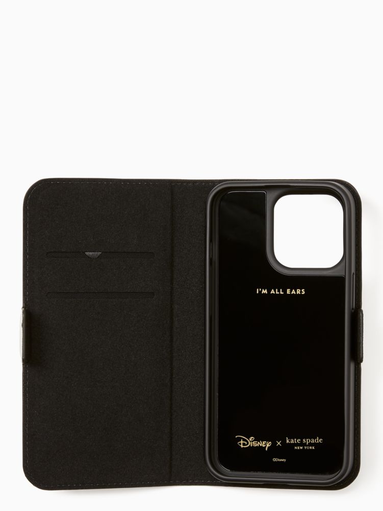 Kate Spade New York Folio Case for iPhone 13 mini - Pale Vellum/Black  Border/Black Logo