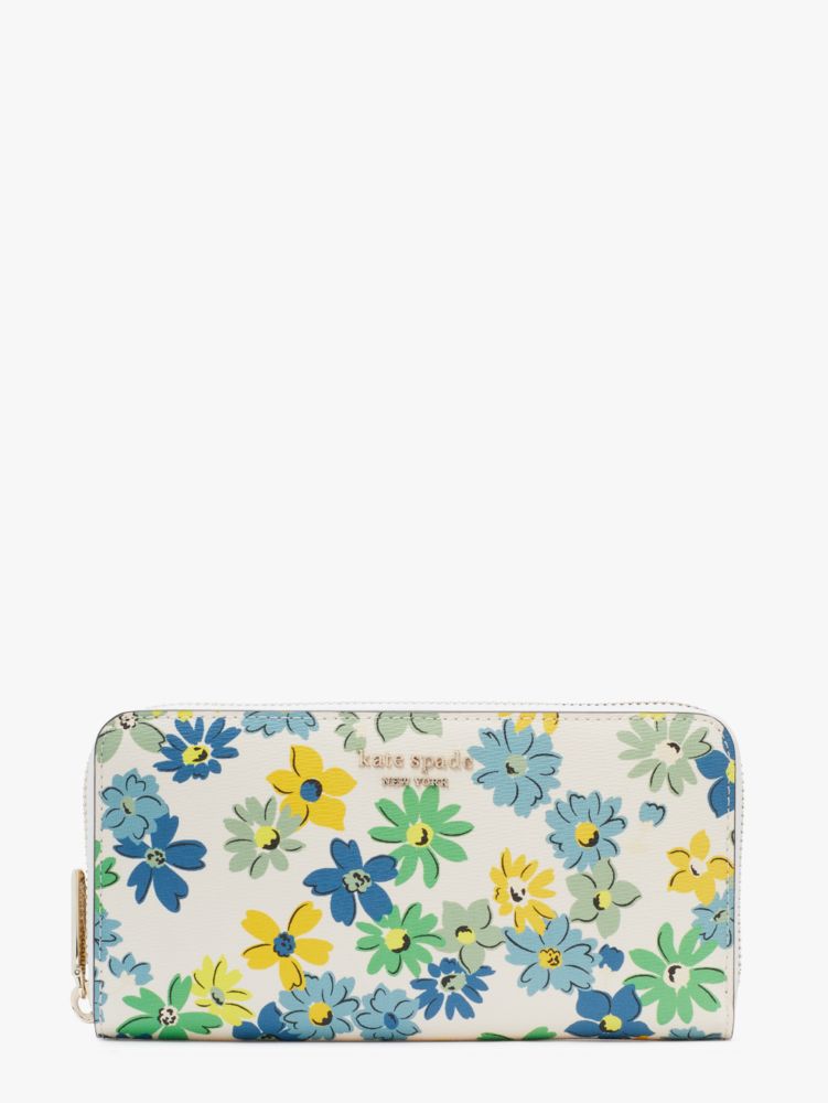 Spencer Floral Medley Zip Around Continental Wallet | Kate Spade