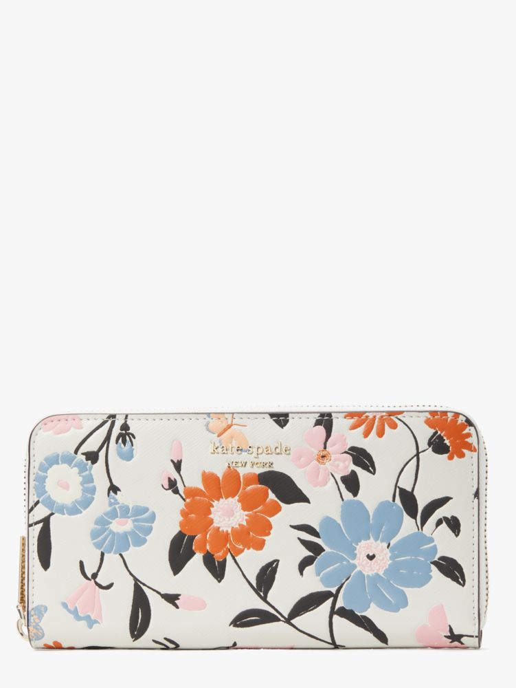 Kate spade wallet with flowers sale