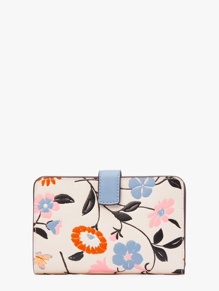 Spencer Floral Garden Embossed Compact Wallet | Kate Spade New York