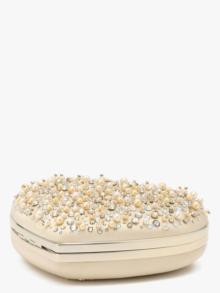 Kate Spade,ブライダル エンベリッシュト 3D ハート クラッチ,バッグ,マルチ
