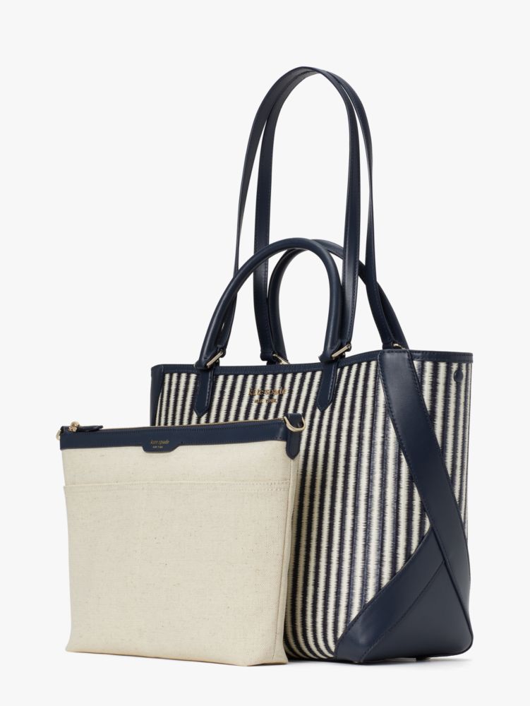 Kate Spade,Buddie Striped Straw Small Tote,