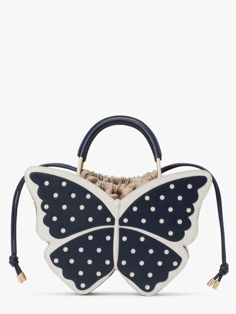 【kate spade】 butterfly satchel＊籠バッグ Bleecker Fall Poppies Medium Crossbody Tote | Kate Spade New
