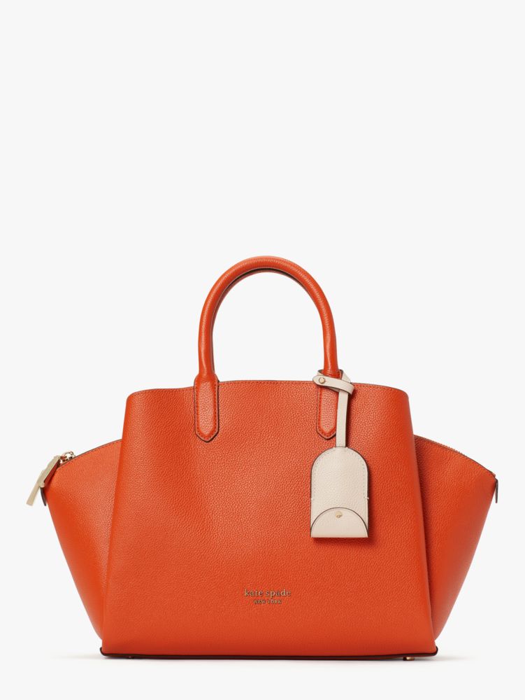 Kate Spade,avenue medium satchel,satchels,Medium,Dried Apricot