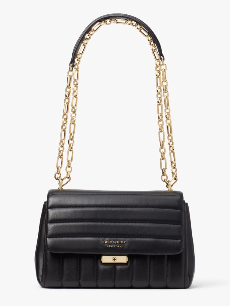 Kate Spade Chain-Link Quilted Bag - Black