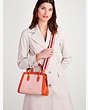 Kate Spade,knott canvas medium satchel,satchels,Medium,Dried Apricot